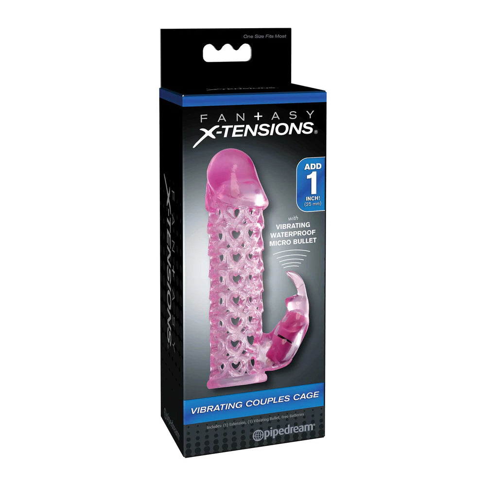 Fantasy X-tensions Vibrating Couples Cage Pink