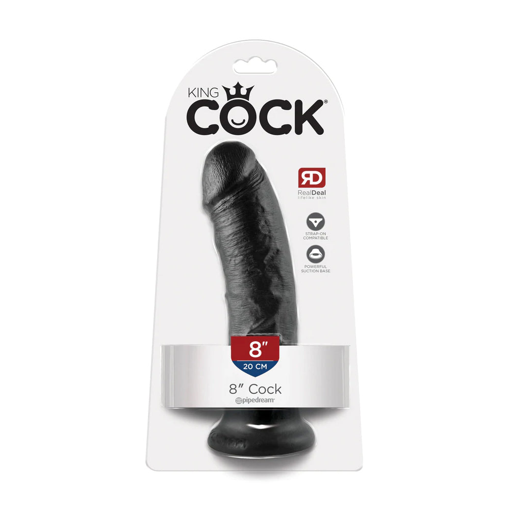 King Cock 8&quot; Cock Black