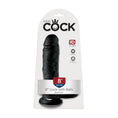 Load image into Gallery viewer, King Cock 8" Cock with Balls Black
