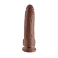 Load image into Gallery viewer, King Cock 9" Cock with Balls Brown
