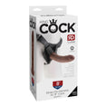 Load image into Gallery viewer, King Cock Strap-on Harness w/ 8" Cock Brown
