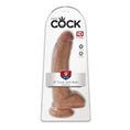 Load image into Gallery viewer, King Cock 9" Cock With Balls Tan
