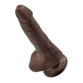 Load image into Gallery viewer, King Cock 6" Cock With Balls Brown
