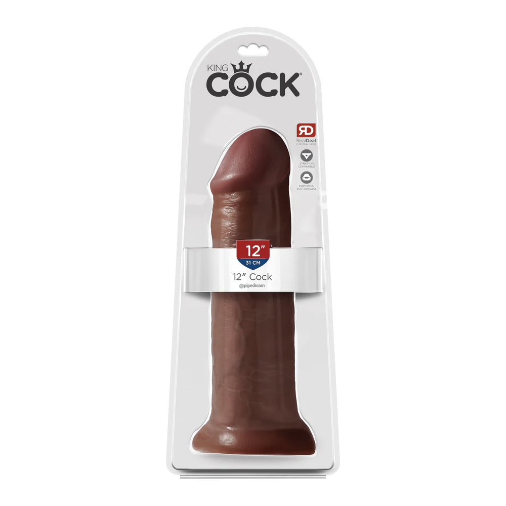 King Cock 12&quot; Cock Brown