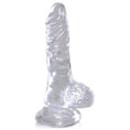 Load image into Gallery viewer, King Cock Clear 4" Cock With Balls
