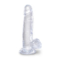 Load image into Gallery viewer, King Cock Clear 7" Cock With Balls
