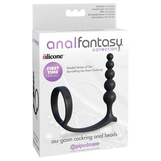 Anal Fantasy Collection Ass-Gasm Cockring Anal Beads