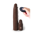 Load image into Gallery viewer, Fantasy X-Tensions Elite 9'' Sleeve Vibrating 3'' Plug W/Remote Brown
