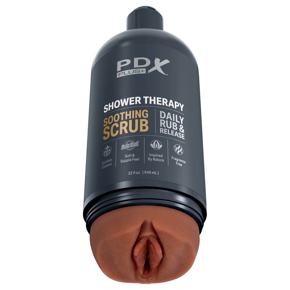 Pdx Plus Shower Therapy Soothing Scrub Brown