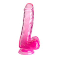 Load image into Gallery viewer, King Cock Clear 6" With Balls Pink
