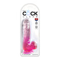 Load image into Gallery viewer, King Cock Clear 6" With Balls Pink
