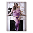 Load image into Gallery viewer, Purple Haze Gartered Bodystocking Queen Size
