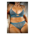 Load image into Gallery viewer, Teal Me About It Lace Bralette & Panty Queen Size
