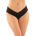 Load image into Gallery viewer, Dahlia Cheeky Hipster Panty Black L/Xl
