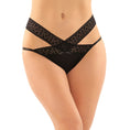 Load image into Gallery viewer, Daphne Brazilian-Cut Panty Black S/M
