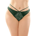 Load image into Gallery viewer, Kalina Micro-Lace Thong Green Queen Size
