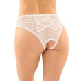 Load image into Gallery viewer, Daisy Crotchless Lace Panty White L/Xl
