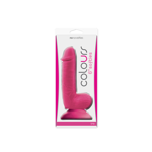 Colours - Softies 6&quot; Dildo - Pink