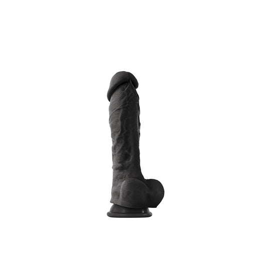 Colour-Soft 8&quot; Soft Dildo Black