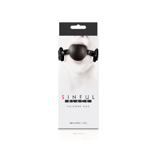 Sinful Soft Silicone Gag Black