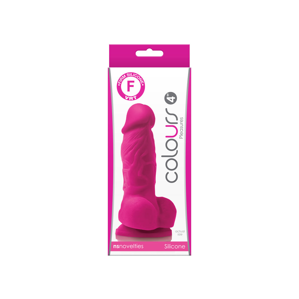 Colours Pleasures 4&quot; Dildo Pink