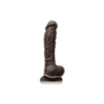 Load image into Gallery viewer, Colours Dual Density 8" Dildo Dark Brown
