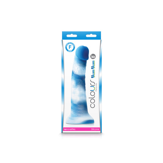 Colours Pleasures Yum Yum 8&quot; Dildo Blue