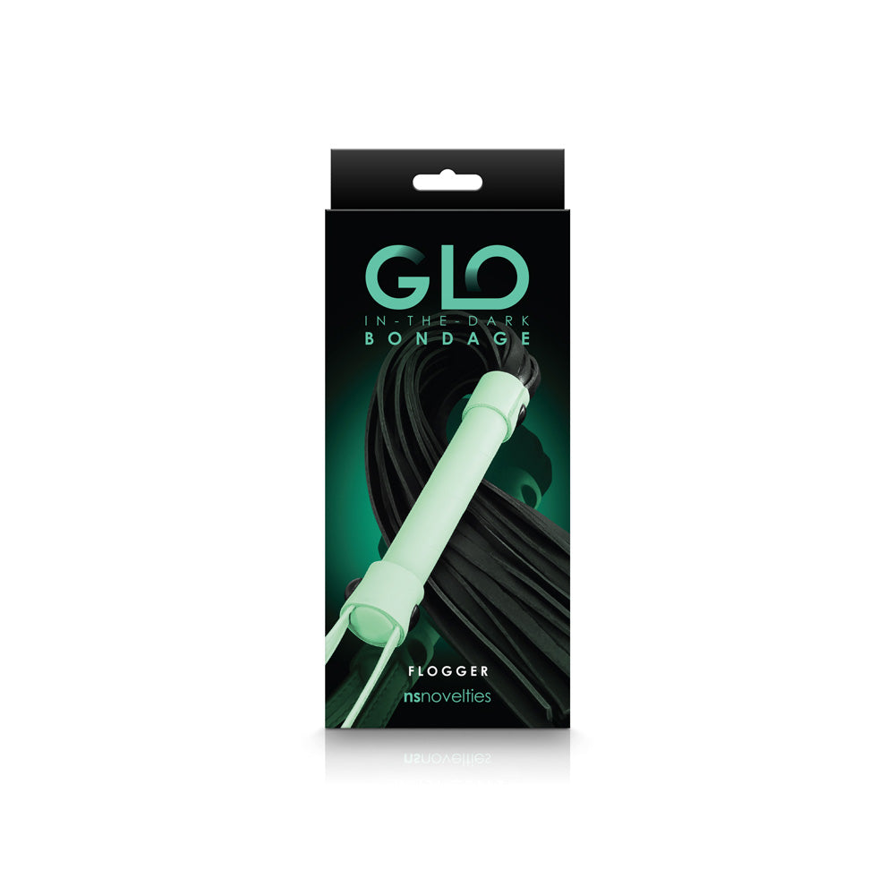 Glo Bondage Flogger Green