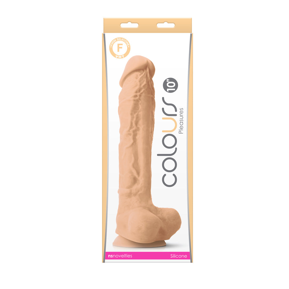 Colours Pleasures 10&quot; Dildo White