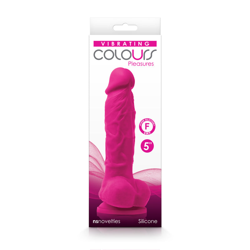 Colours Pleasures Vibrating 5&quot; Dildo Pink