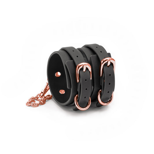 Bondage Couture Ankle Cuffs Black