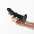 Load image into Gallery viewer, Colours Pleasures Thin 5" Dildo Black
