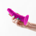 Load image into Gallery viewer, Colours Pleasures Thin 5" Dildo Purple
