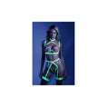 Load image into Gallery viewer, In A Trance Embroidered Bra Garter Belt And G-String S/M
