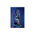 Load image into Gallery viewer, In A Trance Embroidered Bra Garter Belt And G-String S/M
