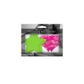 Load image into Gallery viewer, Fashion Pasties Set: Neon Green Solid Star Neon Pink Lace Heart
