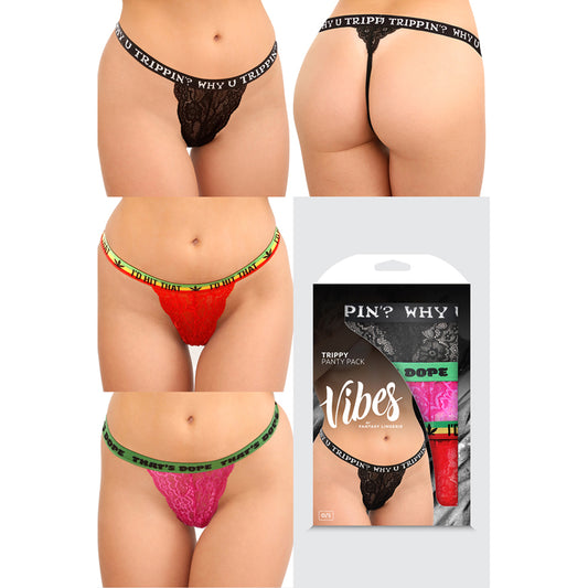 Trippy Vibes Panty 3 Pack One Size