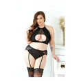 Load image into Gallery viewer, Sadie Bralette & Gartered Panty 3X/4X
