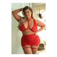 Load image into Gallery viewer, Vaughn Harness Bralette, Gartered Skirt & Panty 3X/4X
