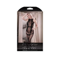 Load image into Gallery viewer, Cross Faded High Neck Crotchless Bodystocking
