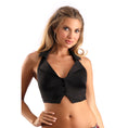 Load image into Gallery viewer, Black Collared Halter Top One Size
