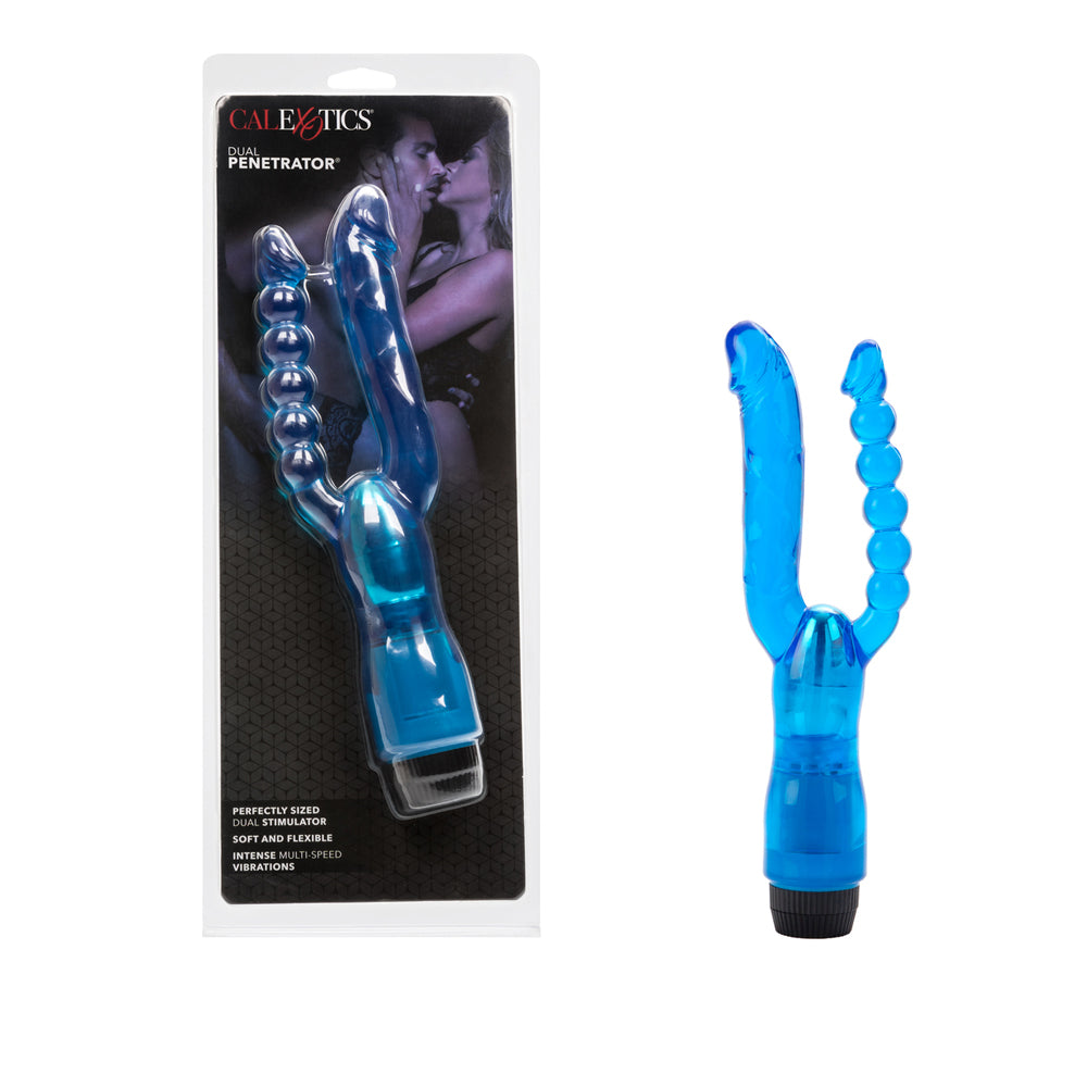 Dual Penetrator Vibrator Blue