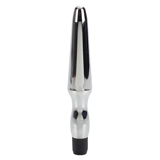 Vibrating Waterproof Anal Probe Silver