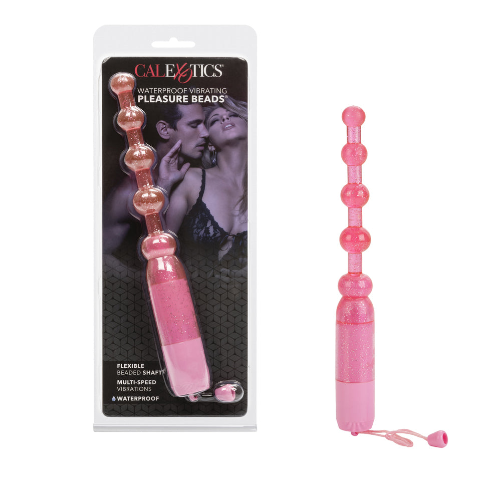 Waterproof Vibrating Pleasure Beads Pink