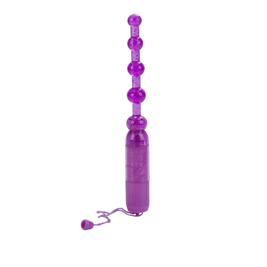 Waterproof Vibrating Pleasure Beads Purple