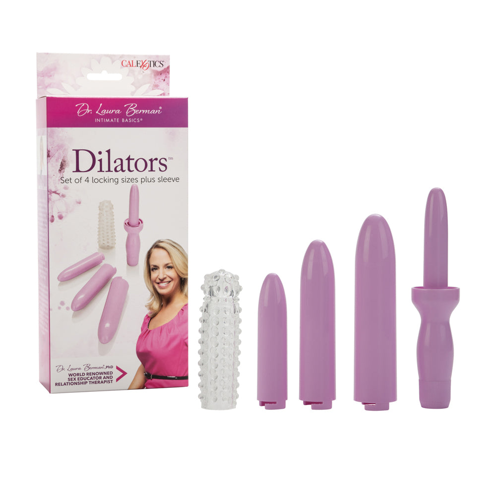 Dr. Laura Berman Dilators Set Of 4 Locking Sizes Plus Sleeve