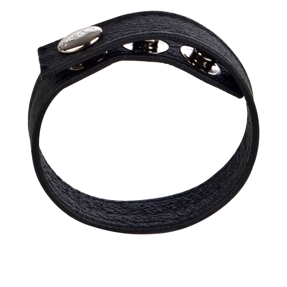 Colt Leather C/B Strap Adjustable 3-Snap Black