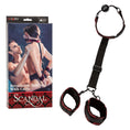 Load image into Gallery viewer, Scandal Breathable Ball Gag With Cuffs Red
