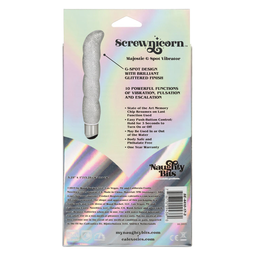 Naughty Bits Screwnicorn Majestic G-Spot Vibrator