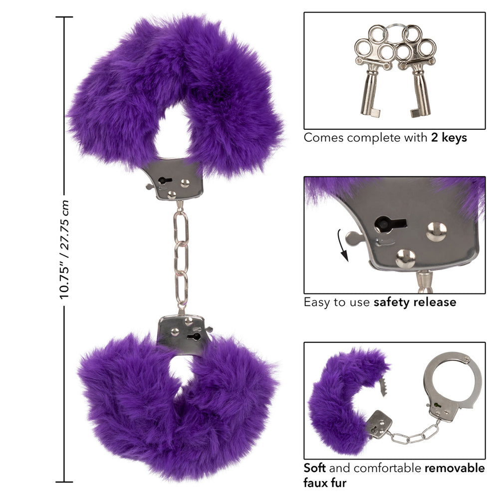 Ultra Fluffy Furry Cuffs Purple